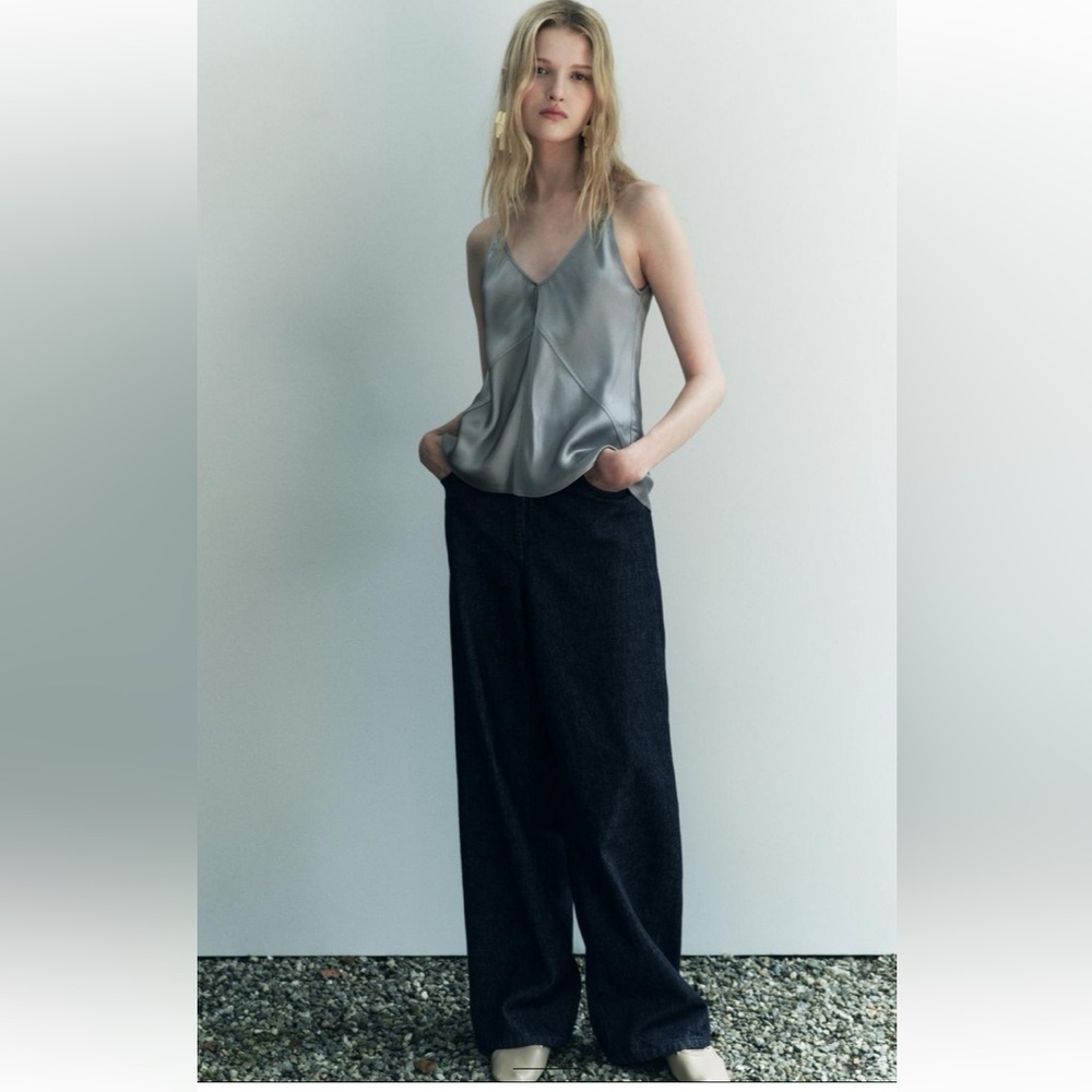 ZW COLLECTION SATIN EFFECT LINGERIE STYLE TOP Sz XL